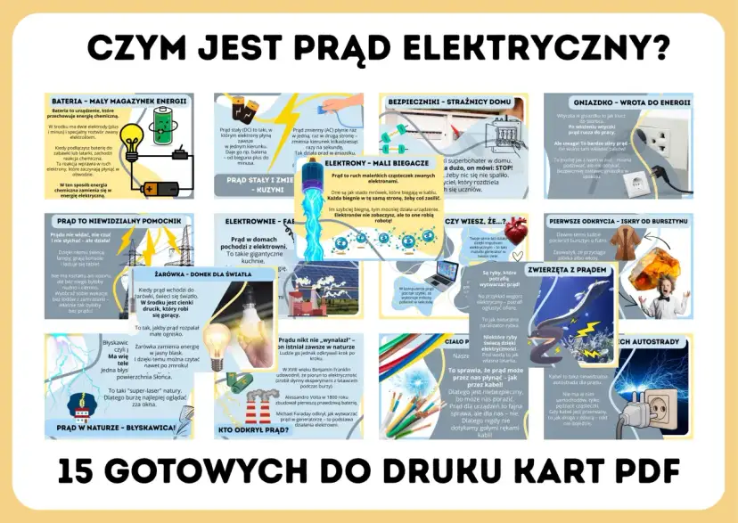 Prąd elektryczny to niewidzialny pomocnik, który zasila nasze życie. Od baterii po błyskawice, wszędzie jest czysty prąd.