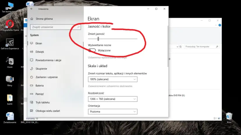 Jak zmniejszyć jasność ekranu w Windows 7 i poprawić komfort pracy