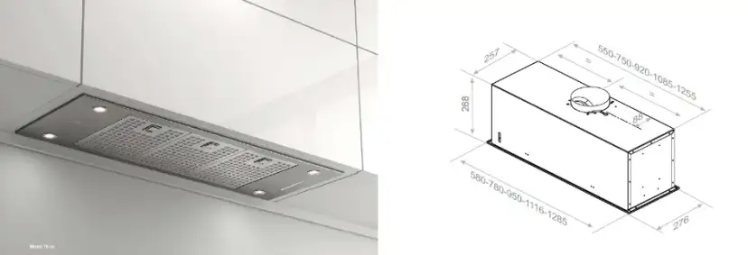 Wysokość okapu: gazowa 70-75 cm, indukcyjna 50-60 cm montaż bez błędów