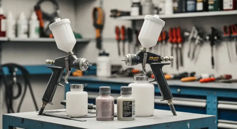 Pistolet do farb olejnych: HVLP, LVLP, dysze. Jak wybrać idealny?