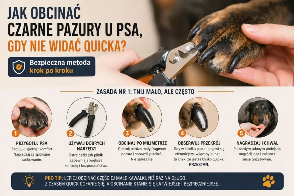 Ciemne pazury u psa - Jak obcinać bez stresu i miazgi?