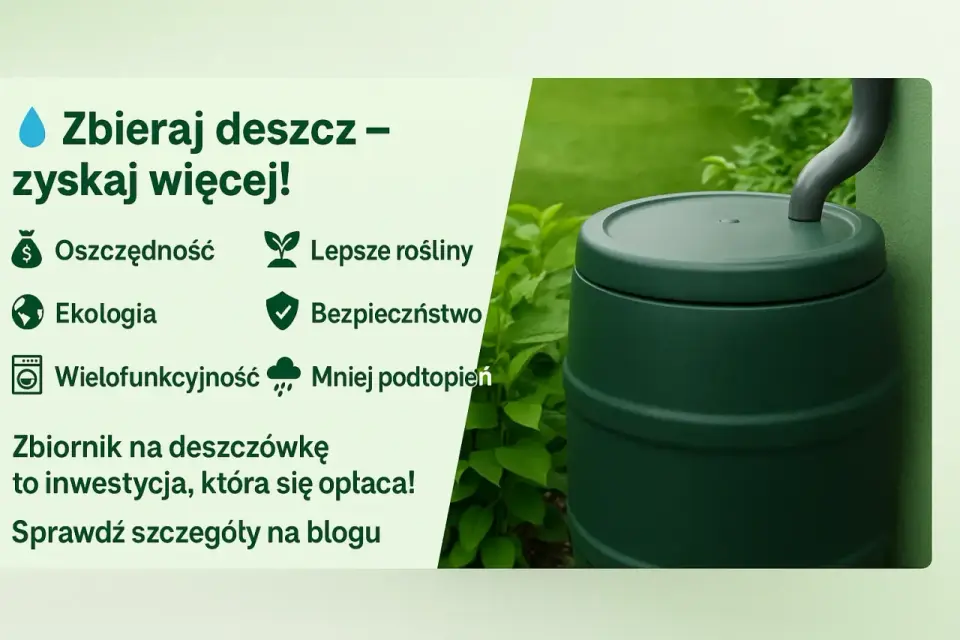 Deszczówka w domu i ogrodzie - jak dobrać zbiornik?