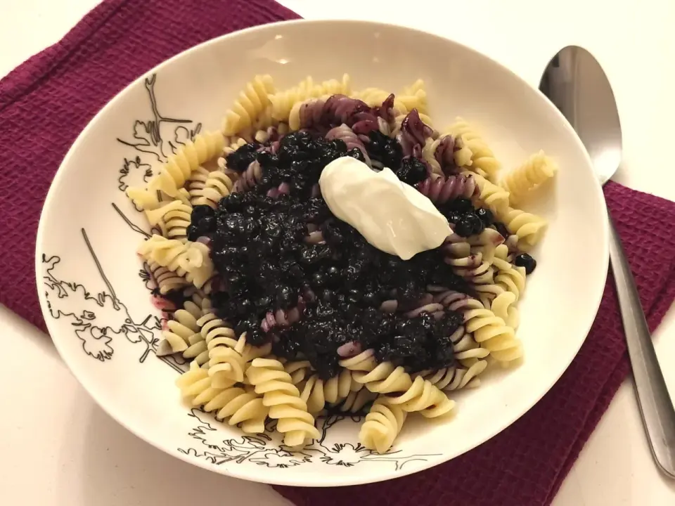 Makaron z jagodami - lekka wersja, która naprawdę smakuje