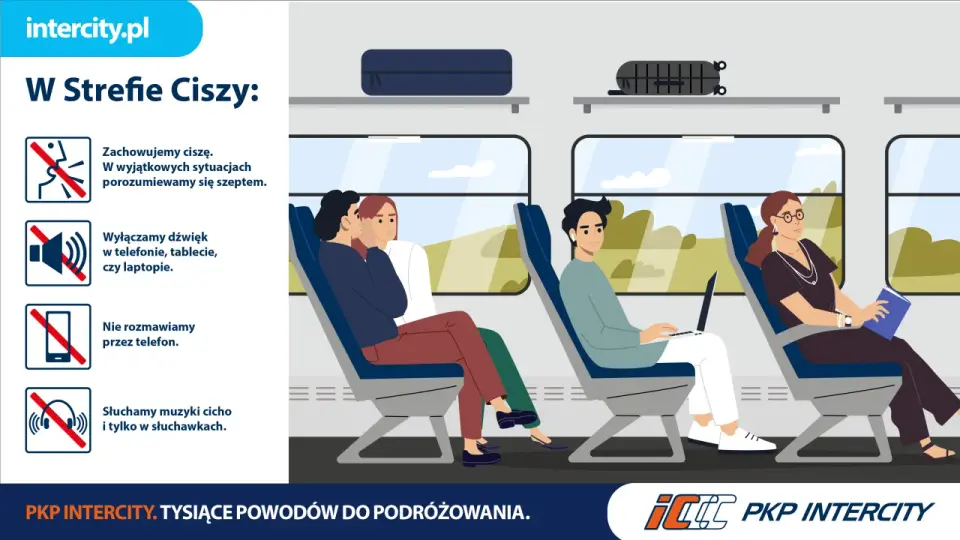 Strefa ciszy w PKP Intercity - gdzie jest i jak z niej korzystać