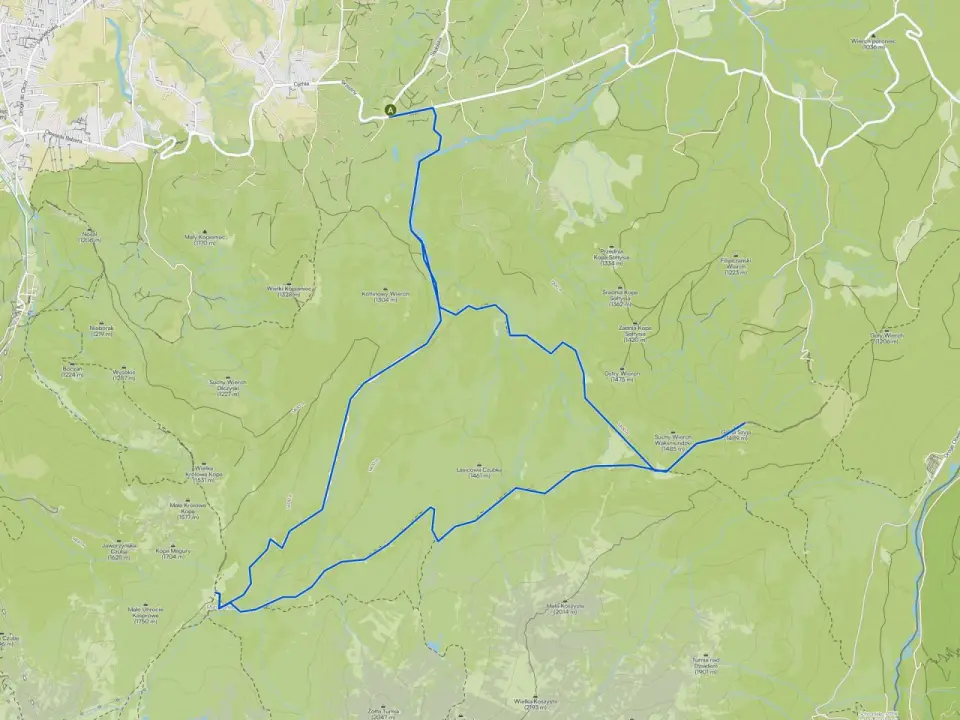 Mapa szlaków Poronin - Jak planować trasy piesze i rowerowe?