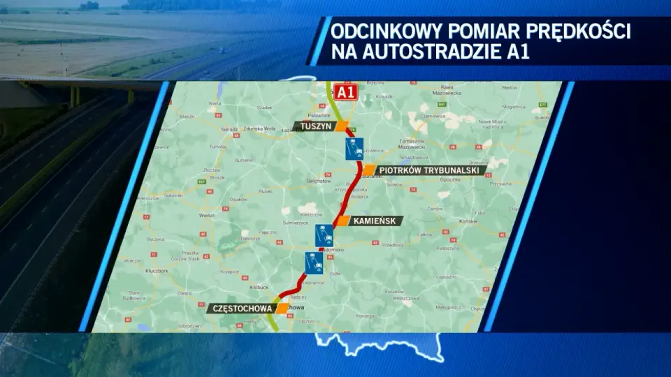 Odcinkowy pomiar prędkości A1: Gdzie, jak działa i jak uniknąć kary?