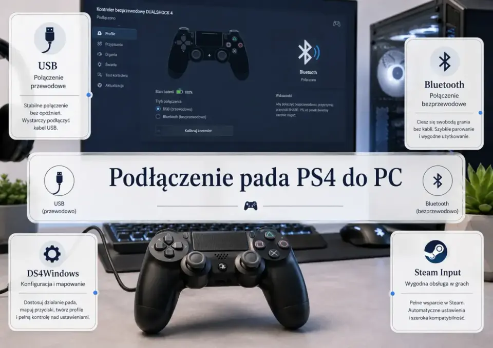 Jak podłączyć pada do laptopa przez Bluetooth? Poradnik