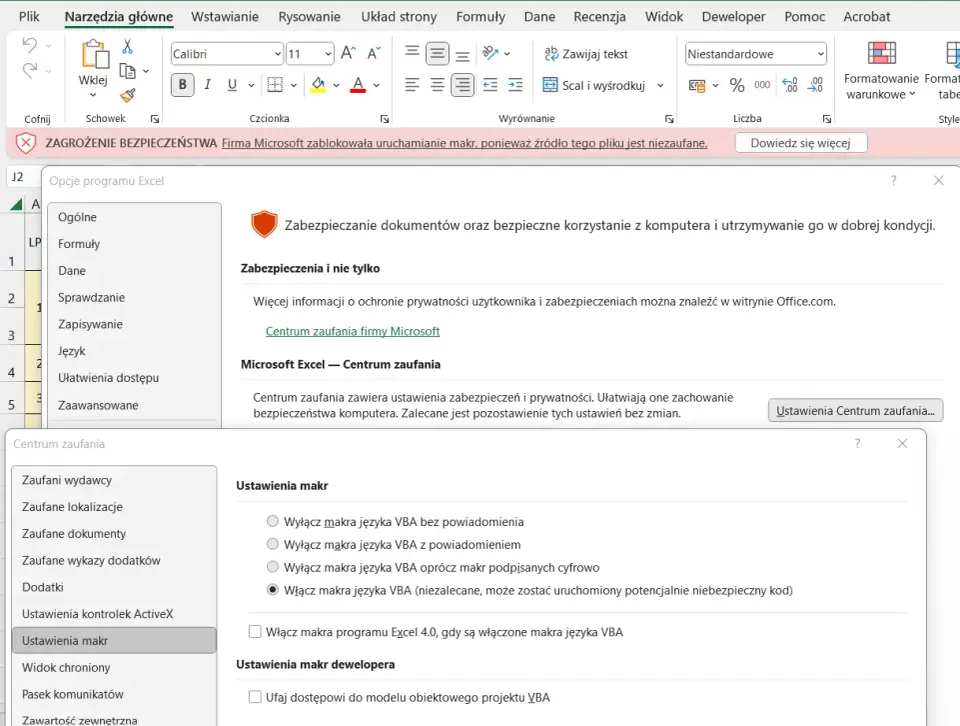 Makra w Excelu - jak nagrać pierwsze i używać ich bezpiecznie