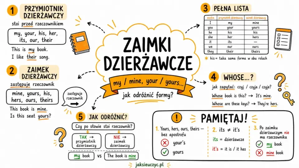 Zaimek dzierżawczy - Jak uniknąć błędów?