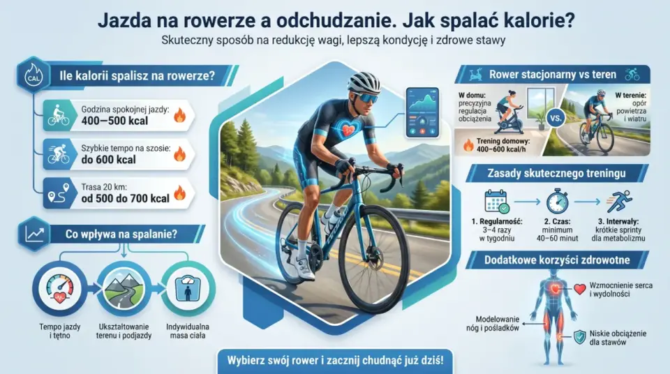 Ile kalorii spala jazda na rowerze? Sprawdź, od czego to zależy