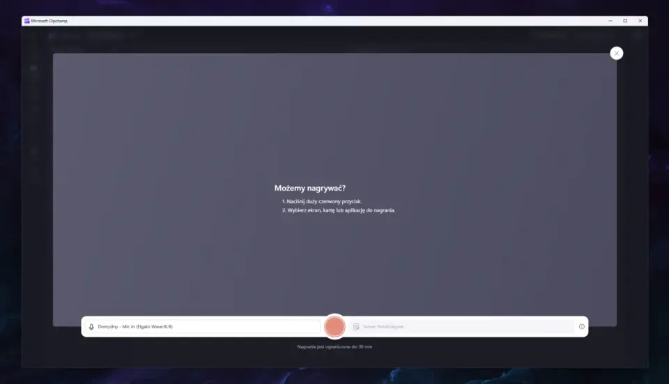 Nagrywanie ekranu Windows 10 - Game Bar, OBS, Clipchamp