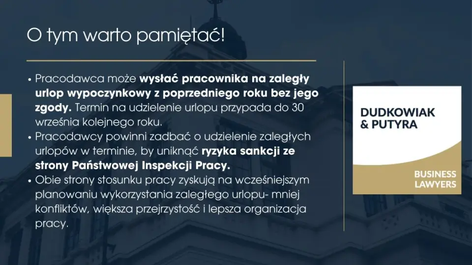Zaległy urlop - do kiedy wykorzystać? Uniknij kar!