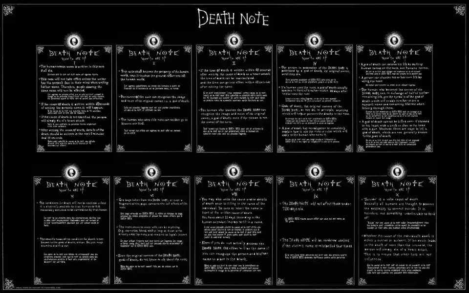 Death Note - notatnik śmierci i pojedynek Lighta z L