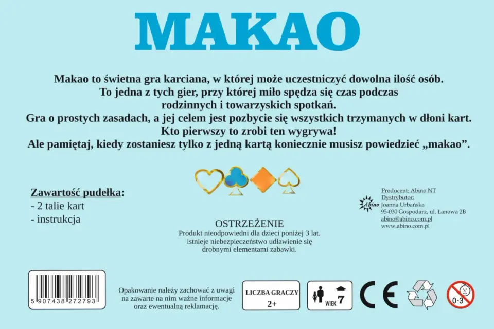 Makao - zasady, karty funkcyjne i warianty domowe