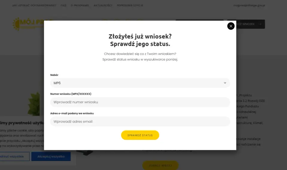Mój Prąd 6.0 - warunki, kwoty i błędy we wniosku
