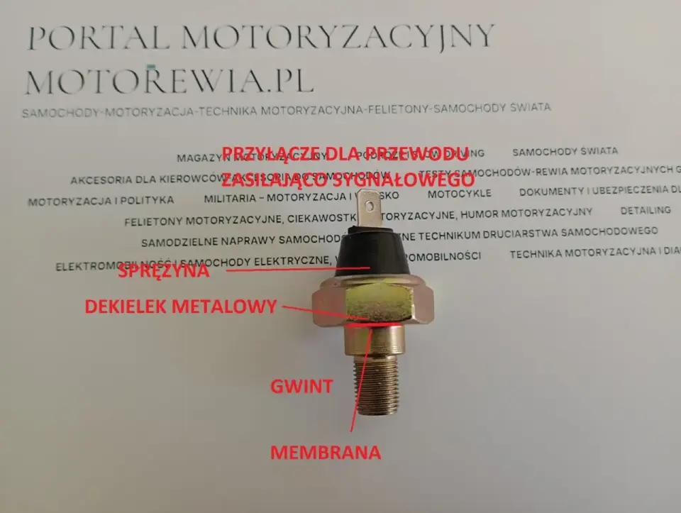 Czujnik ciśnienia oleju – jak działa i co naprawdę mierzy?