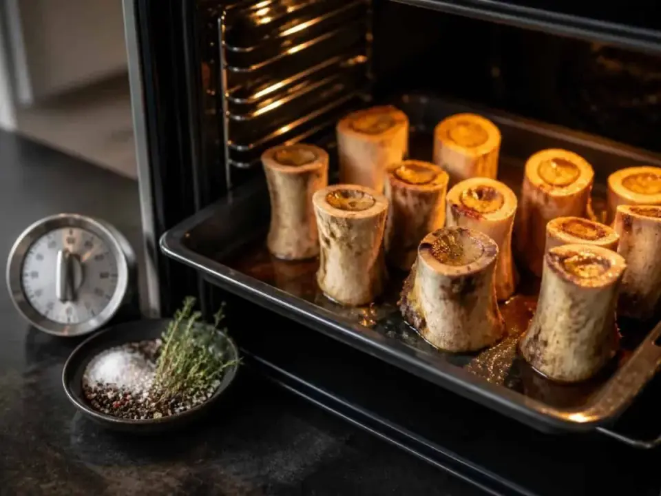 Os à moelle au four, la cuisson pour une texture fondante