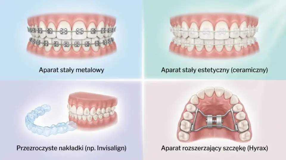 Zgryz krzyżowy przed i po leczeniu - co zmienia aparat?