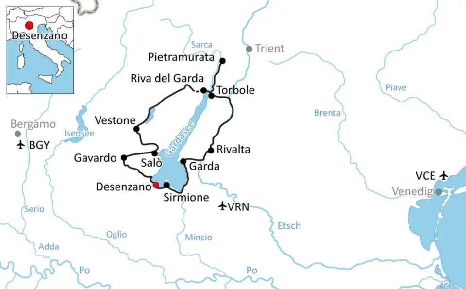 Gardasee-Radweg - die besten Etappen für deine Tour