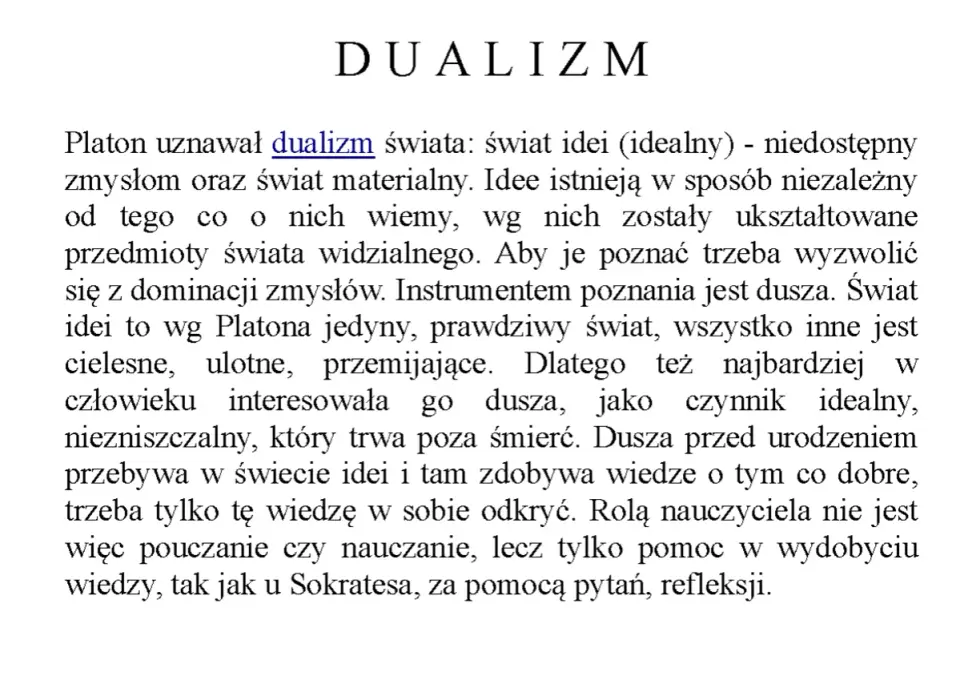 Dualizm filozoficzny - Klucz do zrozumienia świata i tekstów