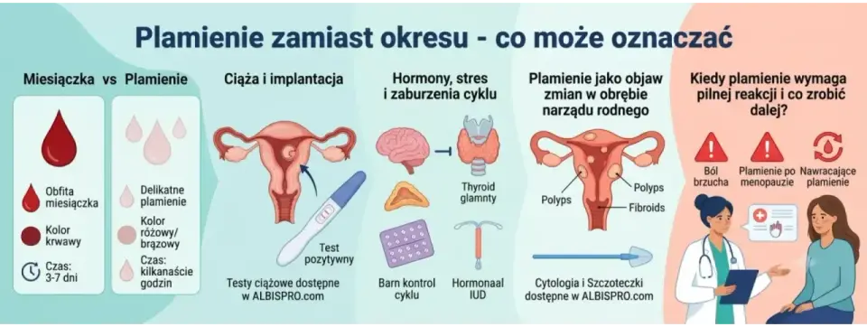 Plamienie przed okresem - kiedy to ciąża, a kiedy hormony?