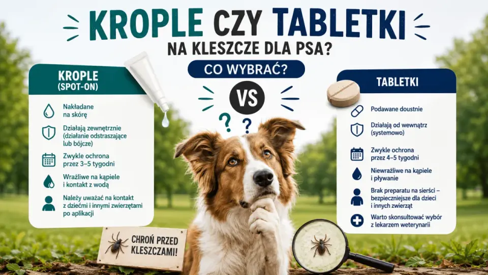 Kleszcze u psa - tabletki, obroża czy krople?