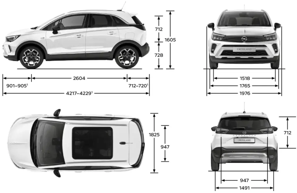 Opel Crossland wymiary - Czy te liczby mają sens w mieście?