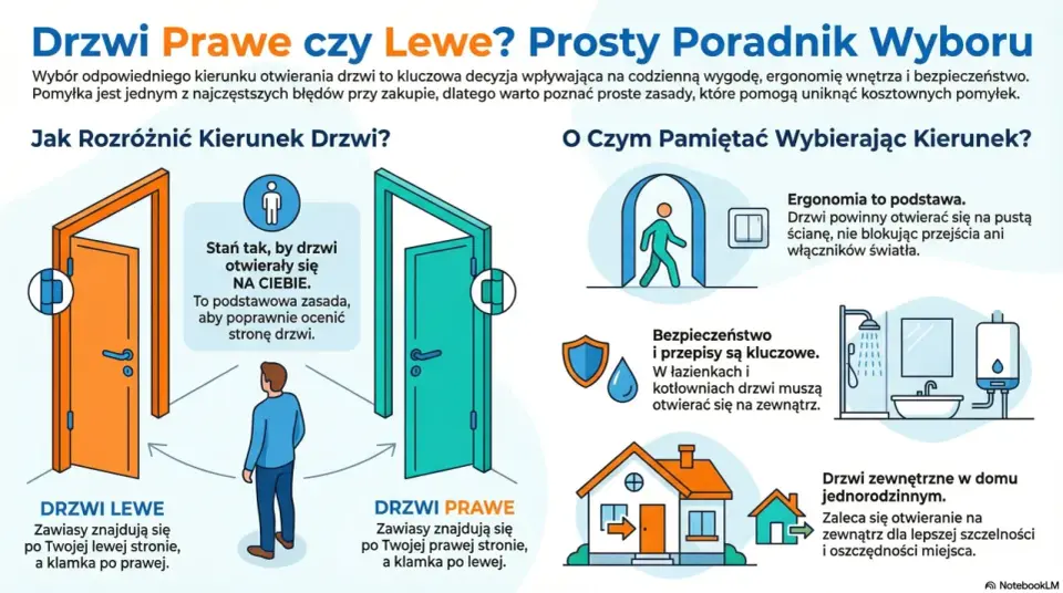 Drzwi lewe czy prawe? Rozpoznaj stronę i uniknij błędów!