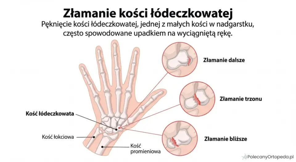 Złamanie kości łódeczkowatej - objawy, badania i leczenie