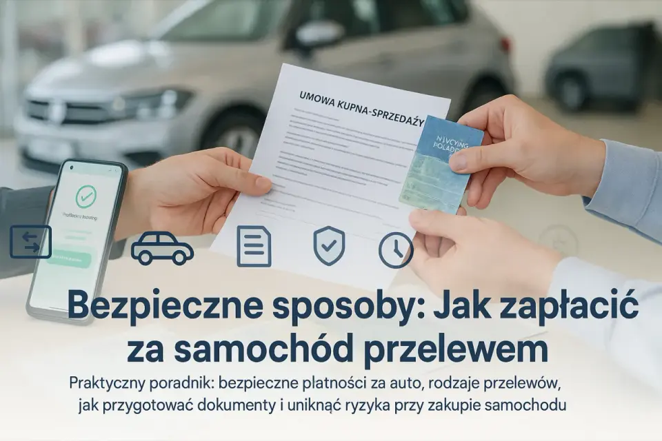 Jak bezpiecznie zapłacić przelewem za samochód? Poradnik