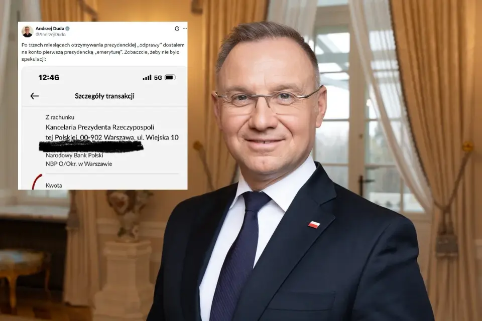Emerytura prezydencka: Ile po kadencji dostaje Duda?