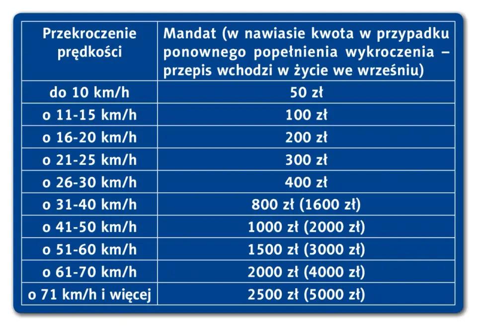 Taryfikator mandatów w Polsce - punkty karne i najdroższe wykroczenia
