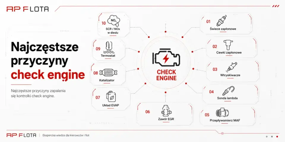 Kontrolka check engine - co oznacza i kiedy jechać do warsztatu?