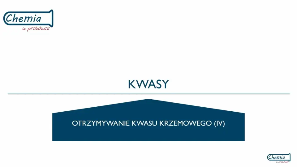 Kwas krzemowy - Czy na pewno wiesz, co to jest?