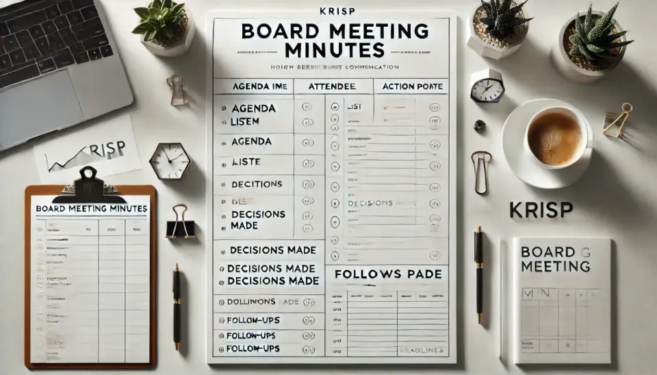 Board Meeting Minutes - Crafting Records That Protect Your Board