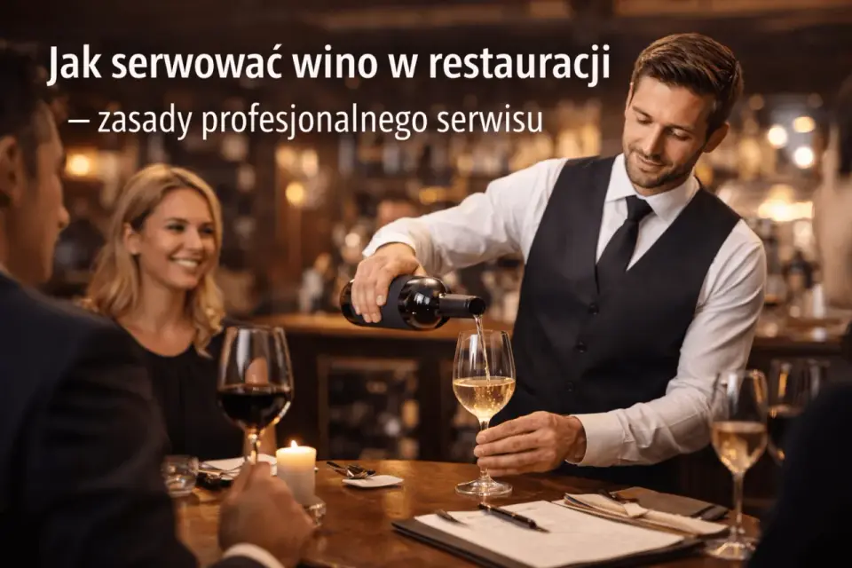 Etykieta kelnerska: Zasady serwowania wina w restauracji krok po kroku