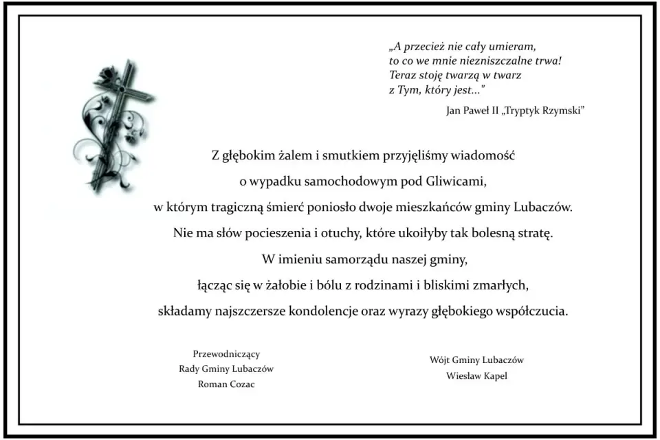 Pożegnanie zmarłego w imieniu rodziny - Wzór i porady
